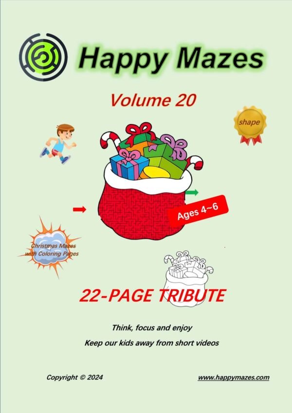 cover image of christmas mazes