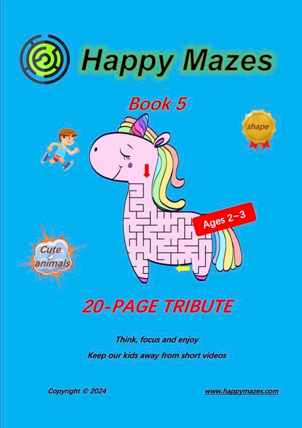 colorful-cute-animal-shape-mazes